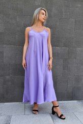 Dámske dlhé šaty Color - fialové