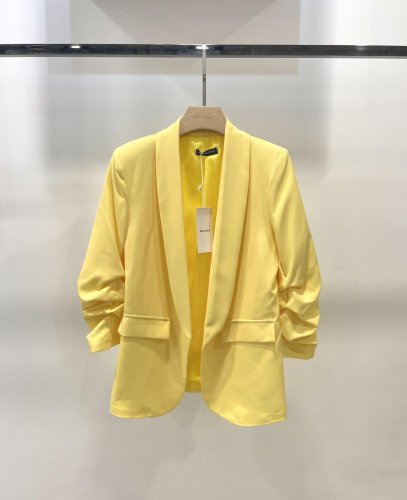 Dámske sako Color - Žlté - Veľkosť: L